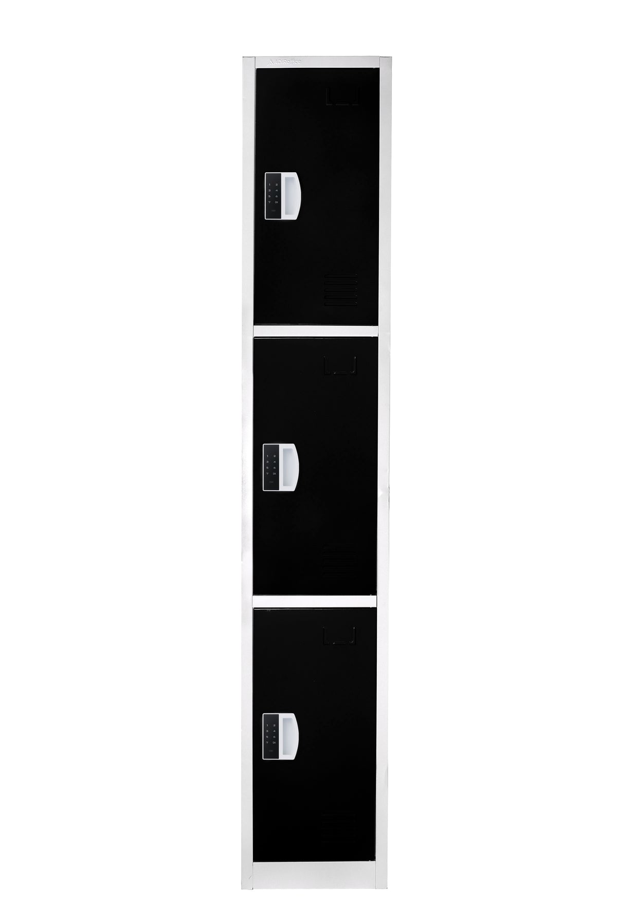 72" H x 12" W Triple Tier Steel Storage Locker with Digital Lock