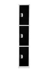72" H x 12" W Triple Tier Steel Storage Locker with Digital Lock