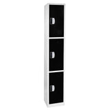72" H x 12" W Triple Tier Steel Storage Locker with Digital Lock