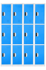72" H x 12" W Triple Tier Steel Storage Locker with Digital Lock,