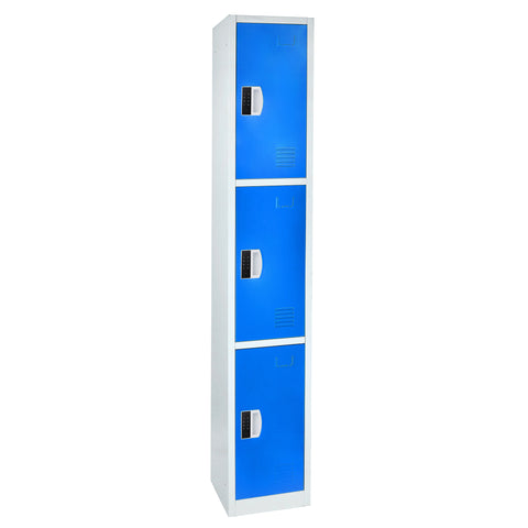 72" H x 12" W Triple Tier Steel Storage Locker with Digital Lock