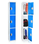 72" H x 12" W Triple Tier Steel Storage Locker with Digital Lock
