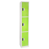 72" H x 12" W Triple Tier Steel Storage Locker with Digital Lock