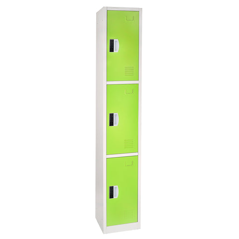 72" H x 12" W Triple Tier Steel Storage Locker with Digital Lock