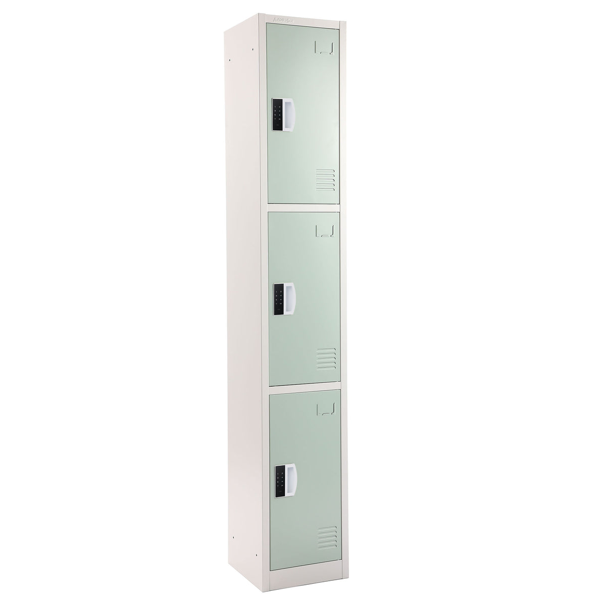 72" H x 12" W Triple Tier Steel Storage Locker with Digital Lock,