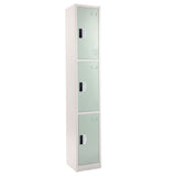 72" H x 12" W Triple Tier Steel Storage Locker with Digital Lock,