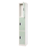 72" H x 12" W Triple Tier Steel Storage Locker with Digital Lock,
