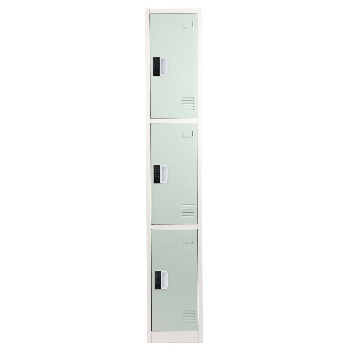 72" H x 12" W Triple Tier Steel Storage Locker with Digital Lock,
