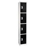 72" H x 12" W 4-Tier Steel Storage Locker with Digital Lock