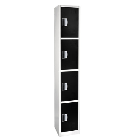 72" H x 12" W 4-Tier Steel Storage Locker with Digital Lock