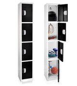 72" H x 12" W 4-Tier Steel Storage Locker with Digital Lock