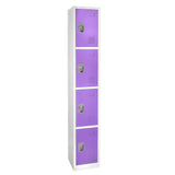72 in. H x 12 in. W x 12 in. D 4-Compartment Steel Tier Key Lock