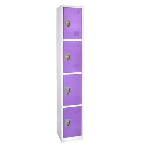 72 in. H x 12 in. W x 12 in. D 4-Compartment Steel Tier Key Lock