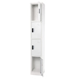 72" H x 12" W 4-Tier Steel Storage Locker with Digital Lock