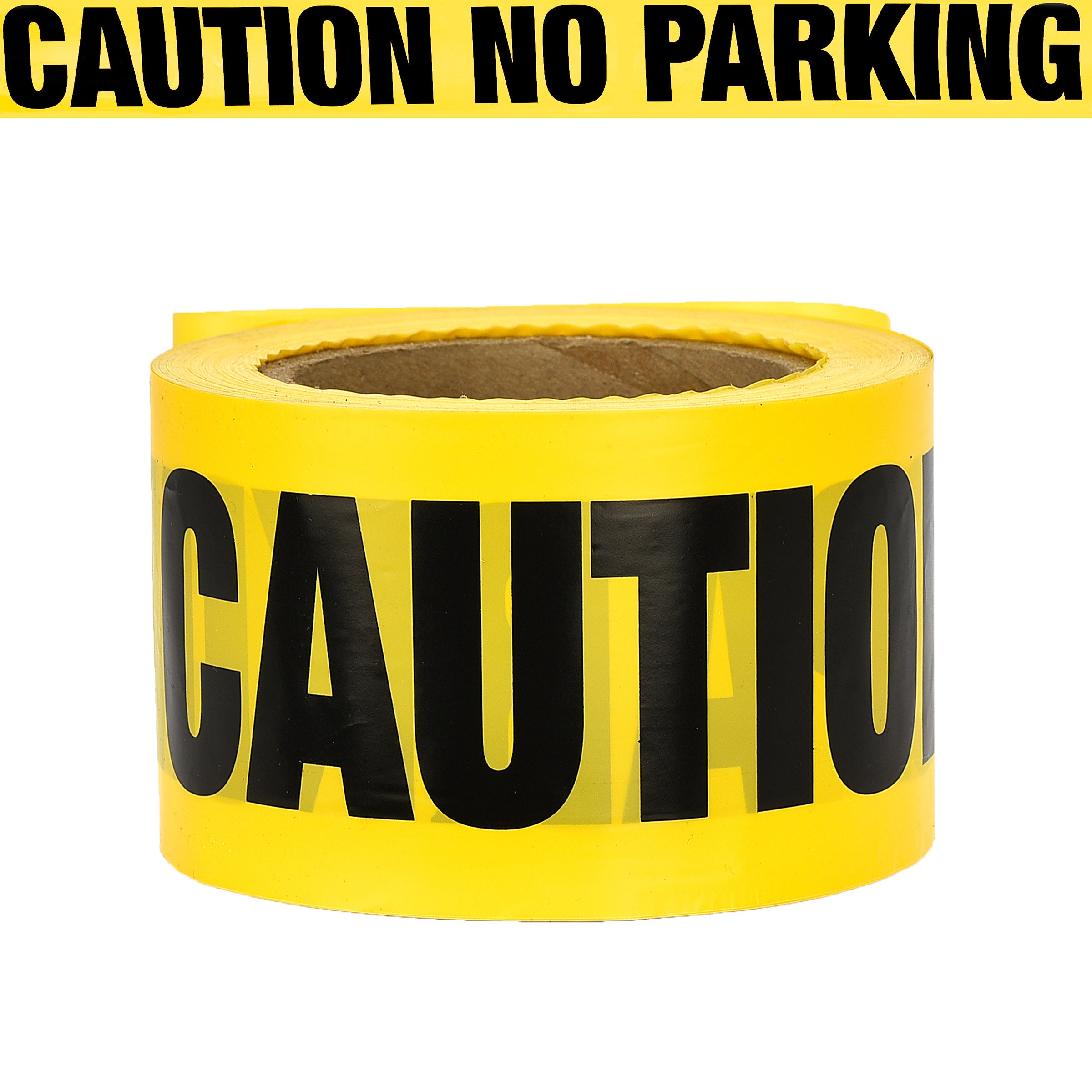 Yellow Caution Tape “Caution – No Parking” Tape 300 Ft Roll Main image