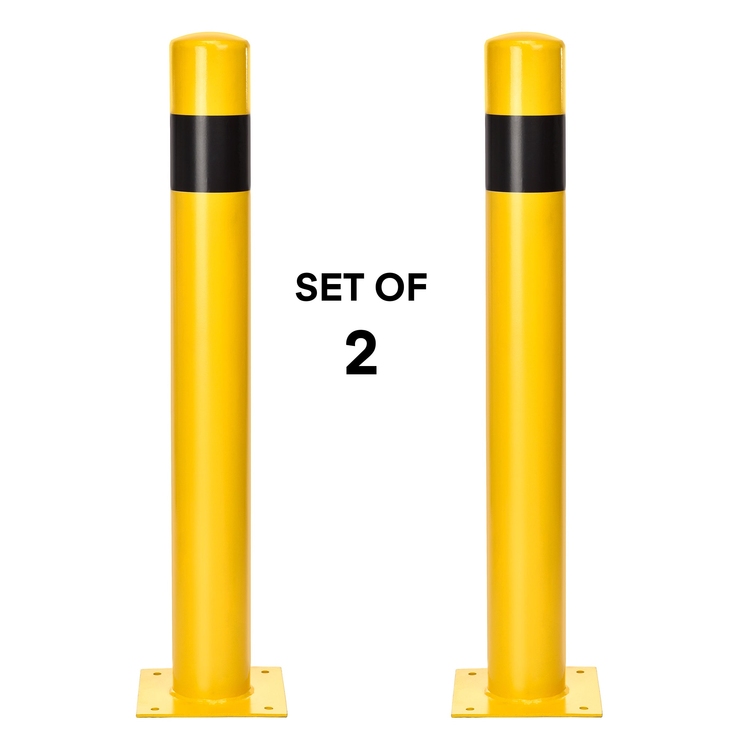 Yellow Steel Safety Barrier, 2 Pack