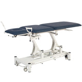 VivaComfort 550 lb. Capacity Elite-Line Antimicrobial Upholstery Adjustable Height Hi-Lo Treatment Table, Black