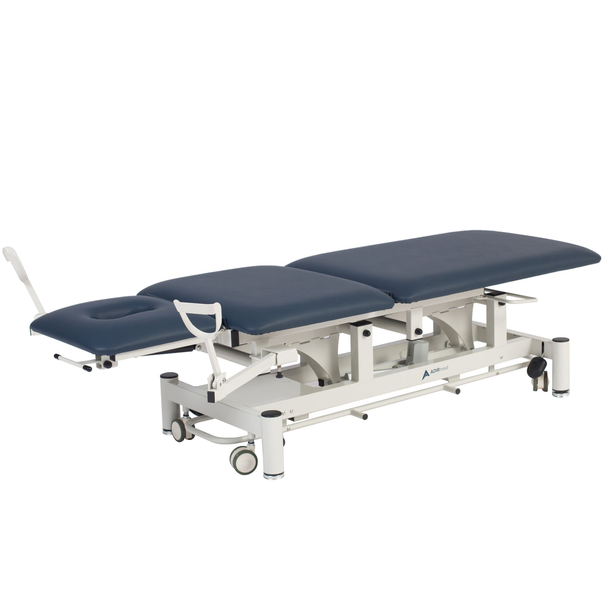 VivaComfort 550 lb. Capacity Elite-Line Antimicrobial Upholstery Adjustable Height Hi-Lo Treatment Table, Black