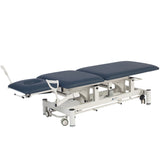 VivaComfort 550 lb. Capacity Elite-Line Antimicrobial Upholstery Adjustable Height Hi-Lo Treatment Table, Black