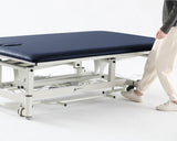 VivaComfort Elite-Line 550 lb Antimicrobial Upholstery Adjustable Height Hi-Lo Therapy Table with Padded Side Rails, Bla