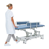 VivaComfort Elite-Line 550 lb Antimicrobial Upholstery Adjustable Height Hi-Lo Power Treatment Therapy Table with Padded