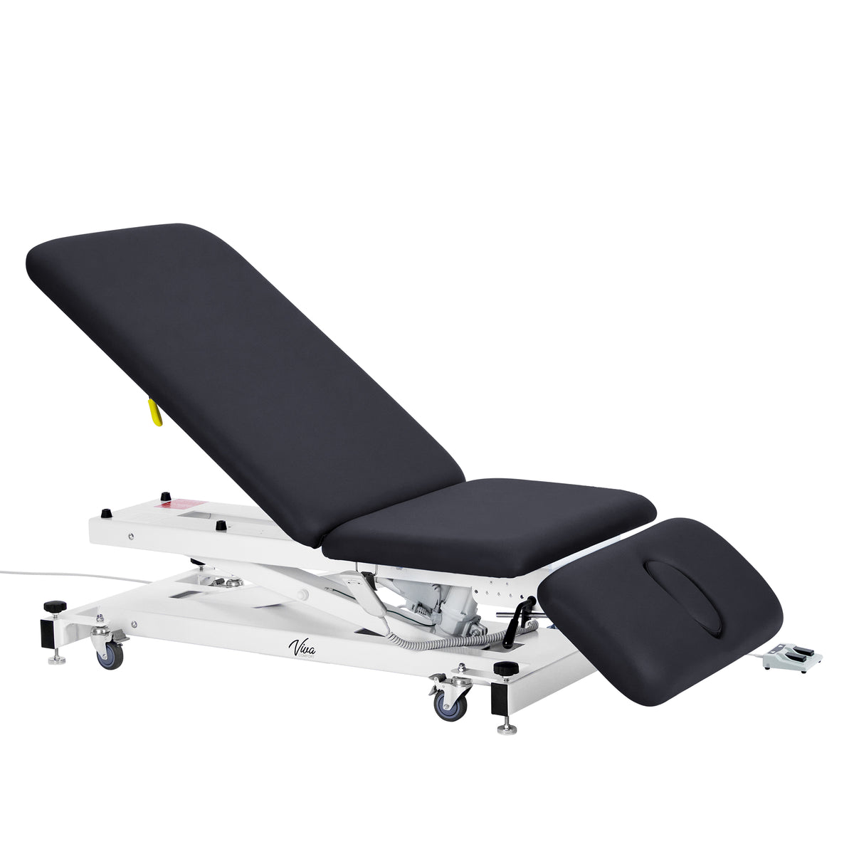 XRO Series 3-Section Electric Height and Back Adjustable Exam Table, 600 lbs. Capacity, Black