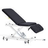 XRO Series 3-Section Electric Height and Back Adjustable Exam Table, 600 lbs. Capacity, Black