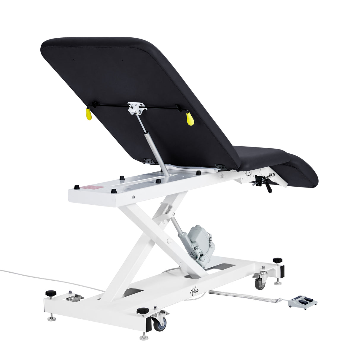 XRO Series 3-Section Electric Height and Back Adjustable Exam Table, 600 lbs. Capacity, Black