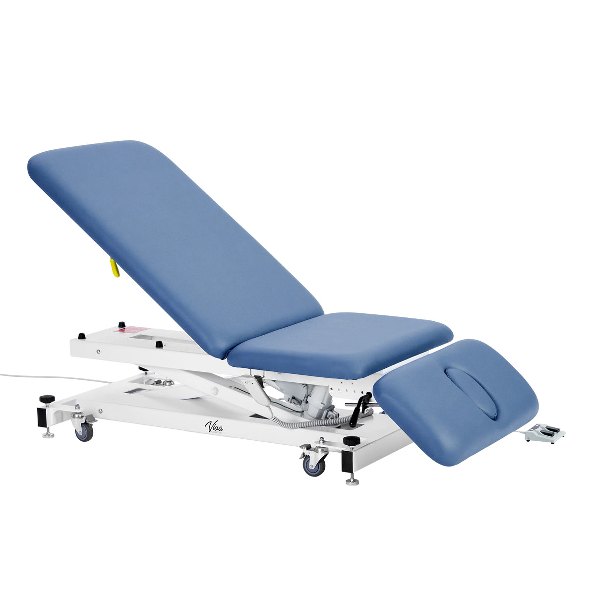 XRO Series 3-Section Electric Height and Back Adjustable Exam Table, 600 lbs. Capacity, Blue