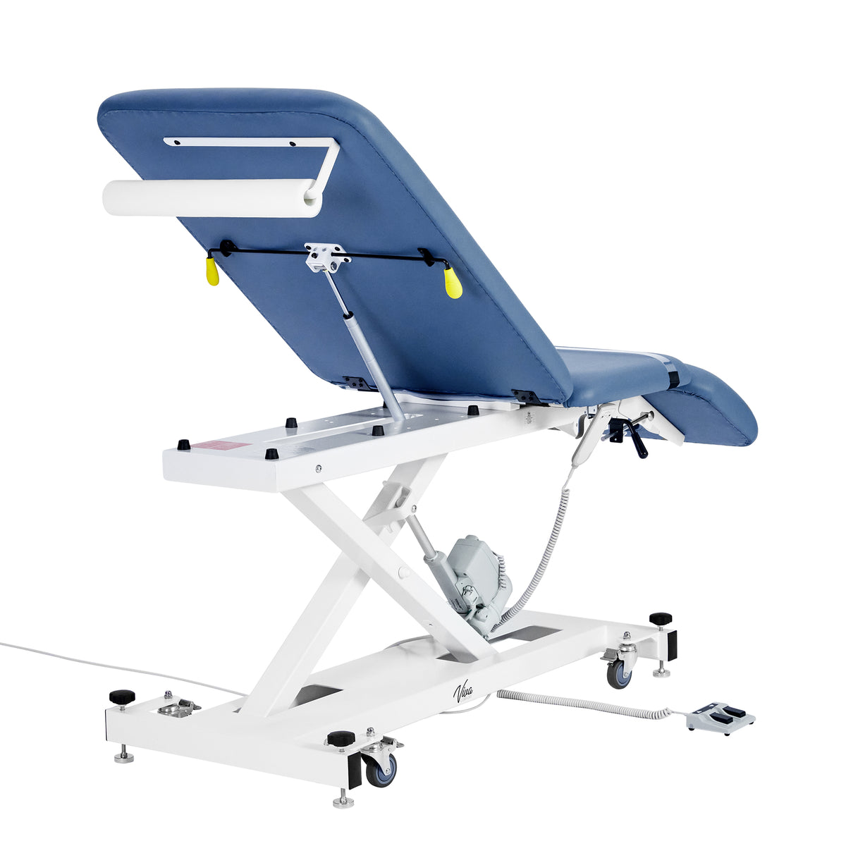 XRO Series 3-Section Electric Height and Back Adjustable Exam Table, 600 lbs. Capacity, Blue