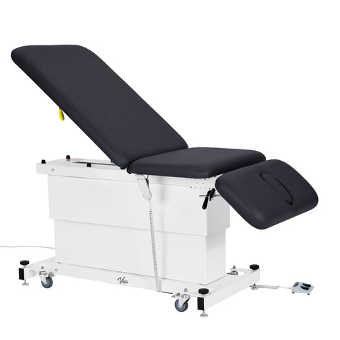 VivaComfort XRO Series 3-Section Electric Height and Back Adjustable Exam Table, 600 lbs. Capacity, Black