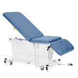 VivaComfort XRO Series 3-Section Electric Height and Back Adjustable Exam Table, 600 lbs. Capacity, Blue