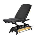 VivaComfort Atlas Power Hi-Lo Physician Treatment Table with 3-Section Top, 441 lb Capacity, Black