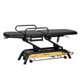 VivaComfort Atlas Power Hi-Lo Physician Treatment Table with 3-Section Top, 441 lb Capacity, Black