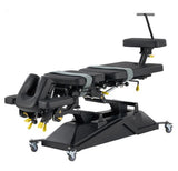 VivaComfort SpineAxis Chiropractic Hi-Lo Motorized Traction-Flexion 7-Section Table, 600 lb Capacity, Black