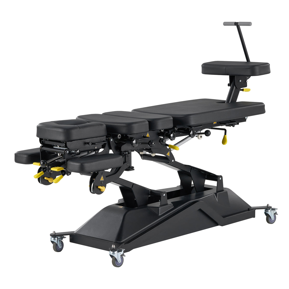 VivaComfort SpineAxis Chiropractic Hi-Lo Motorized Traction-Flexion 7-Section Table, 600 lb Capacity, Black
