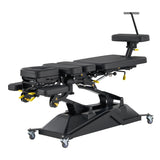 VivaComfort SpineAxis Chiropractic Hi-Lo Motorized Traction-Flexion 7-Section Table, 600 lb Capacity, Black