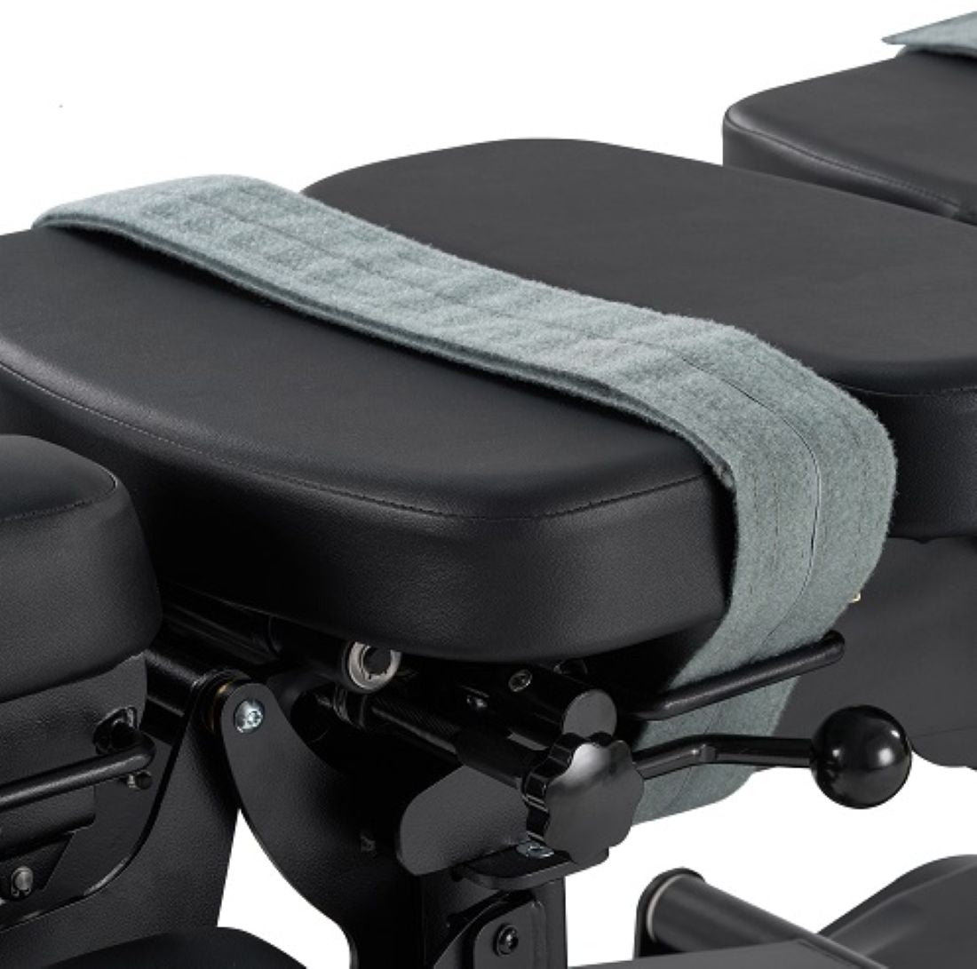 VivaComfort SpineAxis Chiropractic Hi-Lo Motorized Traction-Flexion 7-Section Table, 600 lb Capacity, Black