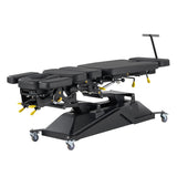 VivaComfort SpineAxis Chiropractic Hi-Lo Motorized Traction-Flexion 7-Section Table, 600 lb Capacity, Black