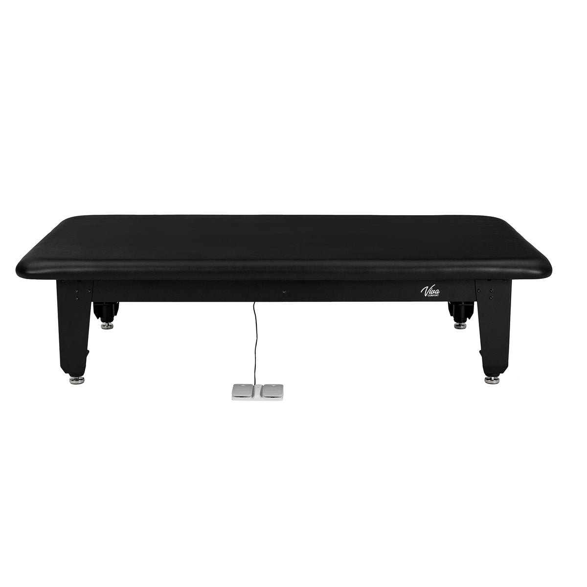 VivaComfort TheraLift Bariatric Hi-Lo Medical Rehab Physical Therapy Treatment Table, 7 ft x 4 ft, 1500 lb Capacity, Bla