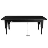 VivaComfort TheraLift Bariatric Hi-Lo Medical Rehab Physical Therapy Treatment Table, 7 ft x 5 ft, 1500 lb Capacity, Bla