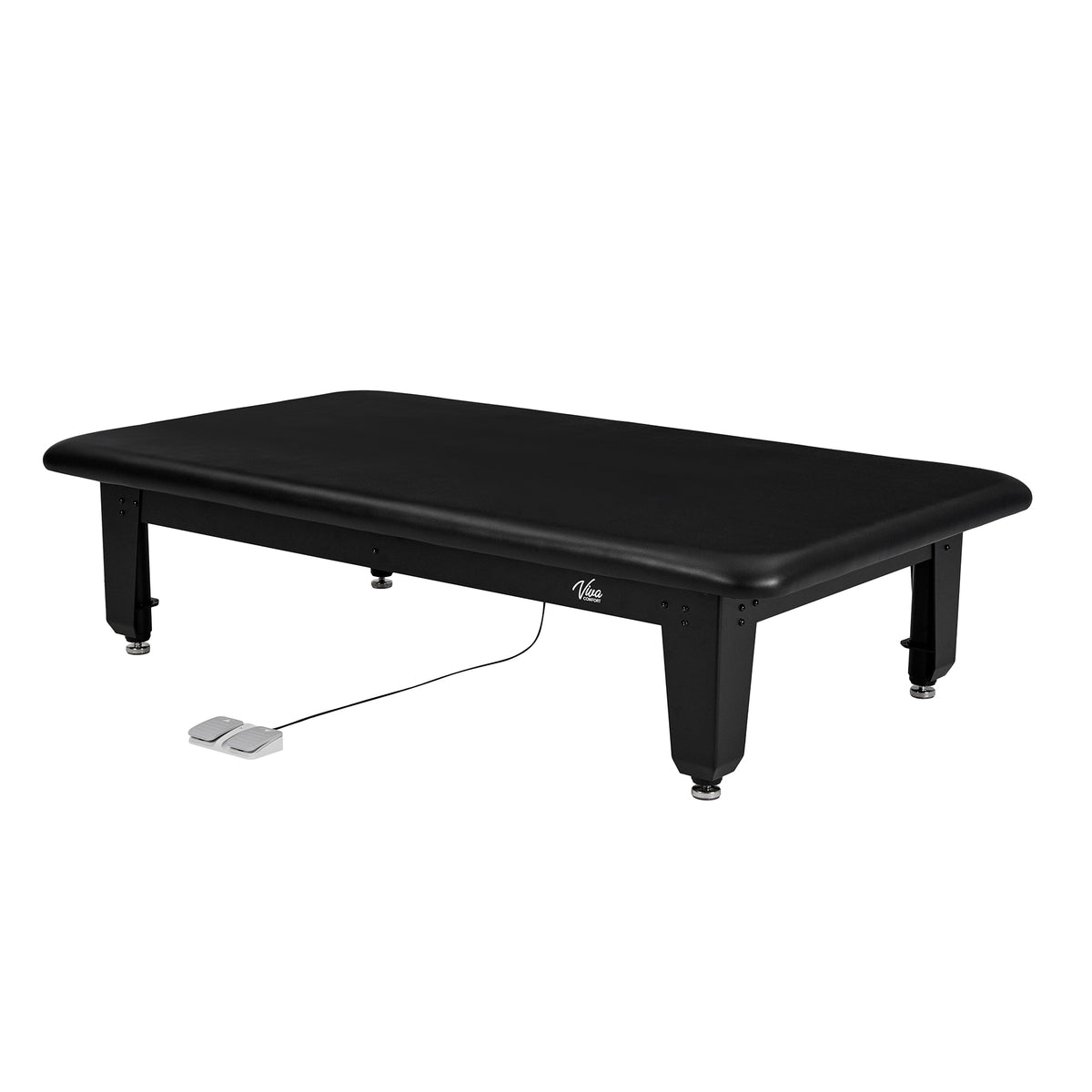VivaComfort TheraLift Bariatric Hi-Lo Medical Rehab Physical Therapy Treatment Table, 7 ft x 5 ft, 1500 lb Capacity, Bla