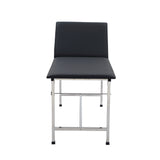 VivaComfort 440 lbs. Capacity Adjustable Backrest Steel Foldable Exam Treatment Table in Black, 440 lb Capacity, Black