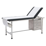 VivaComfort Three-Drawer Storage Set for Adjustable Medical Exam Tables, 18 lb Capacity, Stainless Steel
