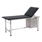 VivaComfort Three-Drawer Storage Set for Adjustable Medical Exam Tables, 18 lb Capacity, Stainless Steel