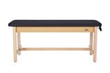 VivaComfort Aristo Wooden H-Brace Physician Exam Table, 27”, Black, 500 lb Capacity, Black