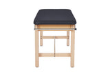 VivaComfort Aristo Wooden H-Brace Physician Exam Table, 27”, Black, 500 lb Capacity, Black