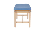 VivaComfort Aristo Wooden H-Brace Physician Exam Table, 27”, Black, 500 lb Capacity, Blue