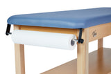 VivaComfort Aristo Wooden H-Brace Physician Exam Table With Shelf, 27”, Black, 500 lb Capacity, Blue