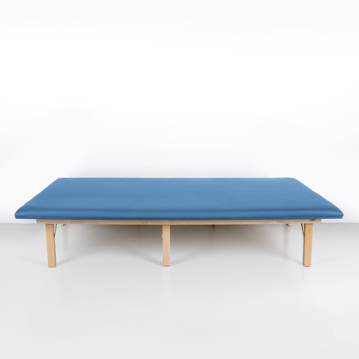 VivaComfort 500 lb. Wall-Mounted Folding Therapy Table, 500 lb Capacity, Blue